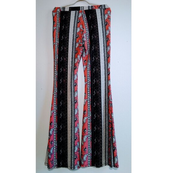 Set of Bohemian Bell bottoms Flare Leggings with matching wrap top Size Large - Picture 8 of 15